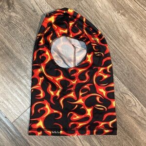 Turtle Fur Flame Pattern Balaclava
